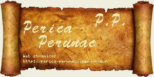 Perica Perunac vizit kartica